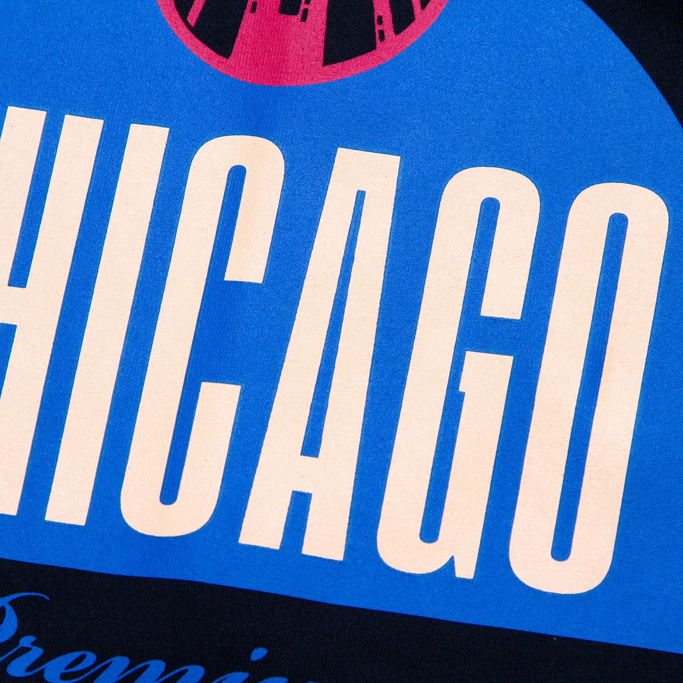 Chicago House Front Print - Tshirt - Black