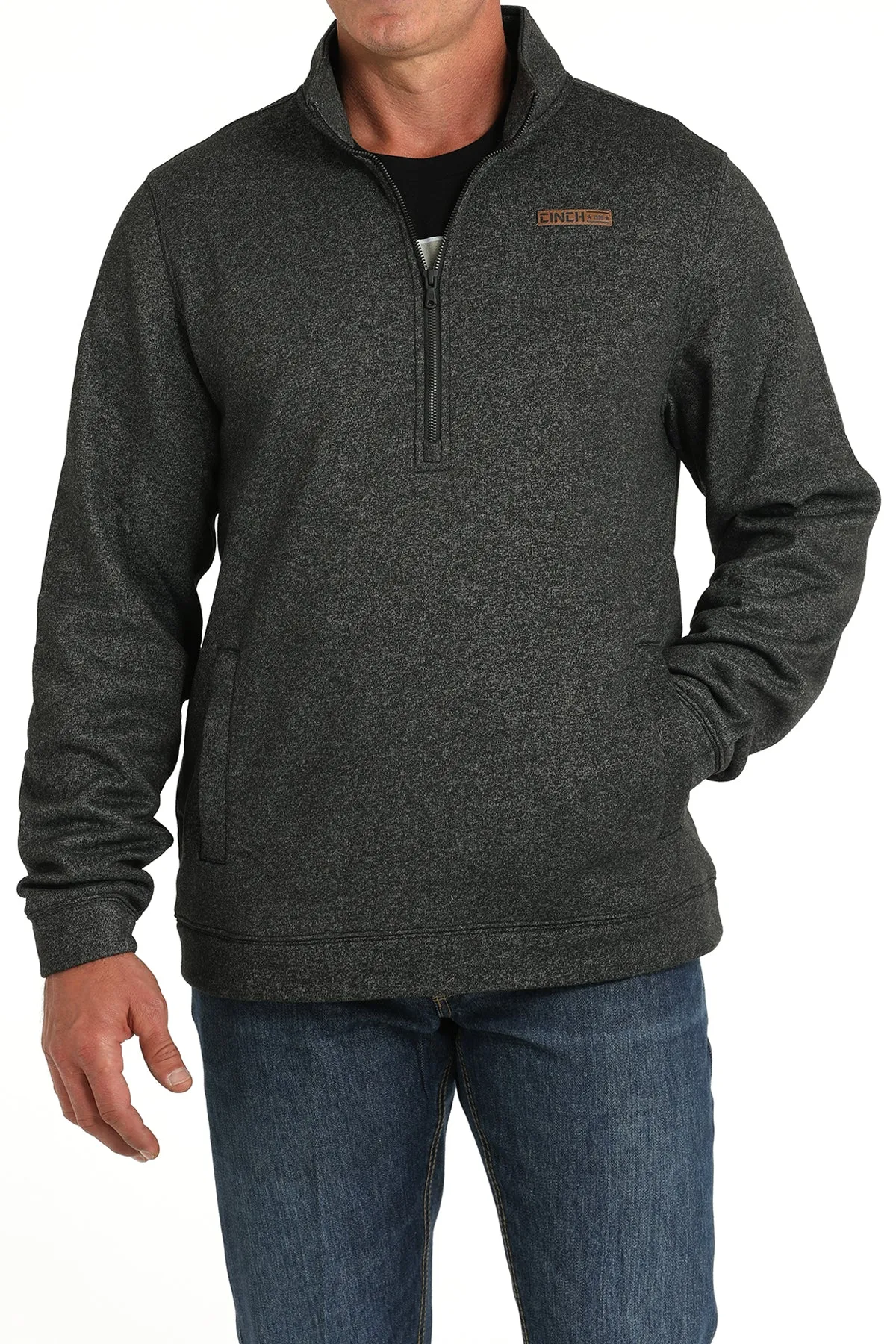 Cinch Men's Black 1/2 Zip Pullover