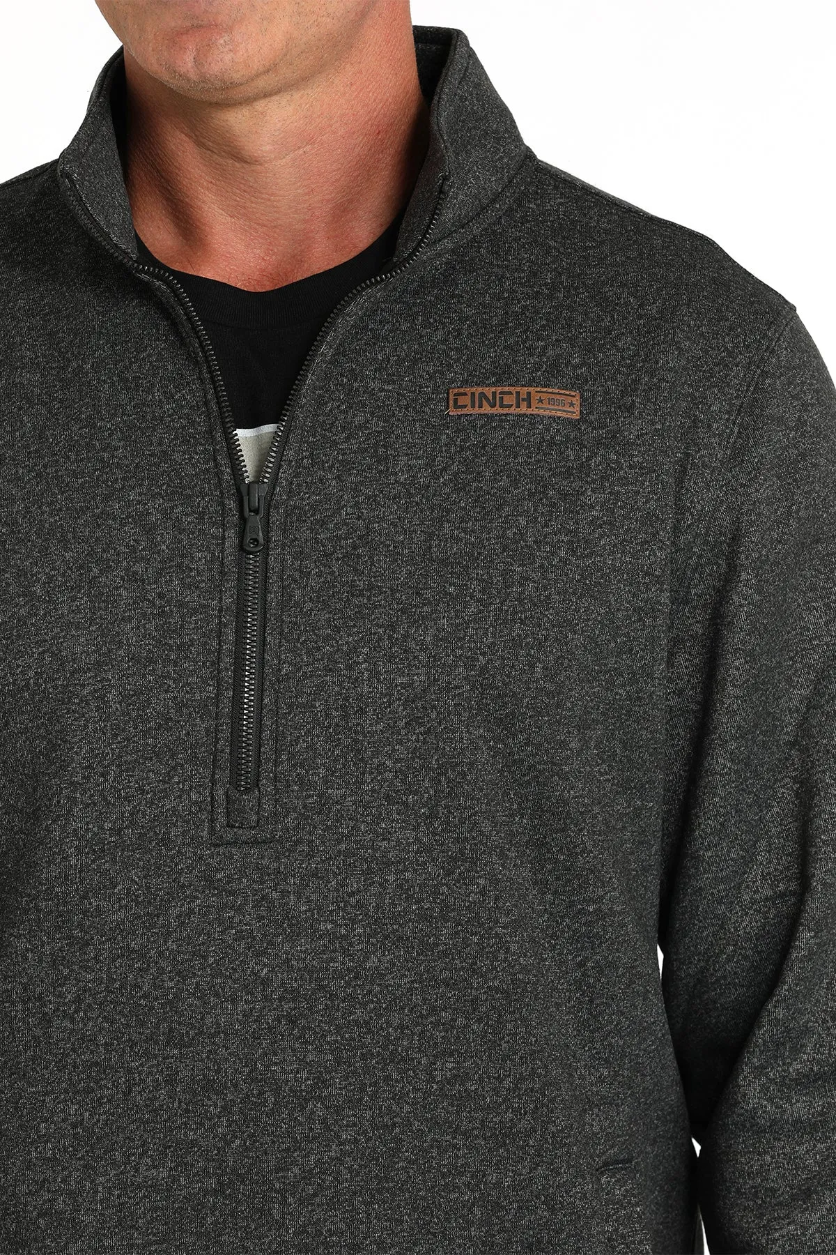 Cinch Men's Black 1/2 Zip Pullover