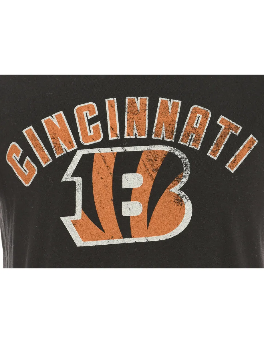 Cincinnati Bengals Football Printed T-shirt - M