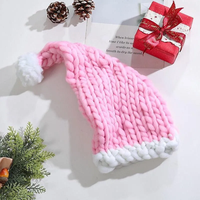 Cozy Christmas Knit Hat – Hand-Woven, Warm, and Festive