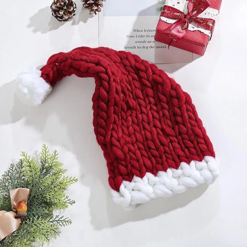 Cozy Christmas Knit Hat – Hand-Woven, Warm, and Festive