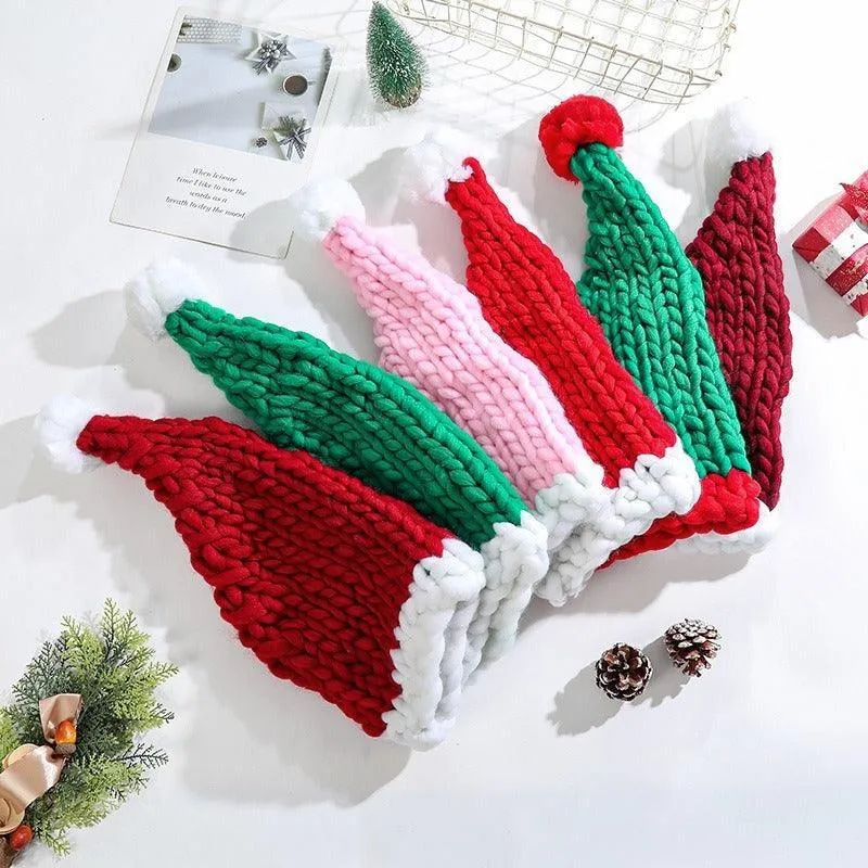 Cozy Christmas Knit Hat – Hand-Woven, Warm, and Festive