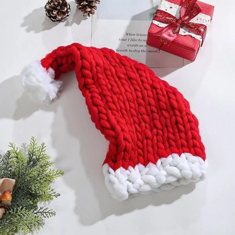 Cozy Christmas Knit Hat – Hand-Woven, Warm, and Festive