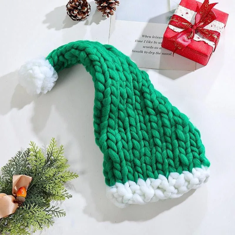 Cozy Christmas Knit Hat – Hand-Woven, Warm, and Festive