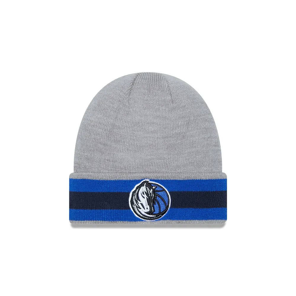 DALLAS MAVERICKS NEW ERA GREY STRIPED KNIT