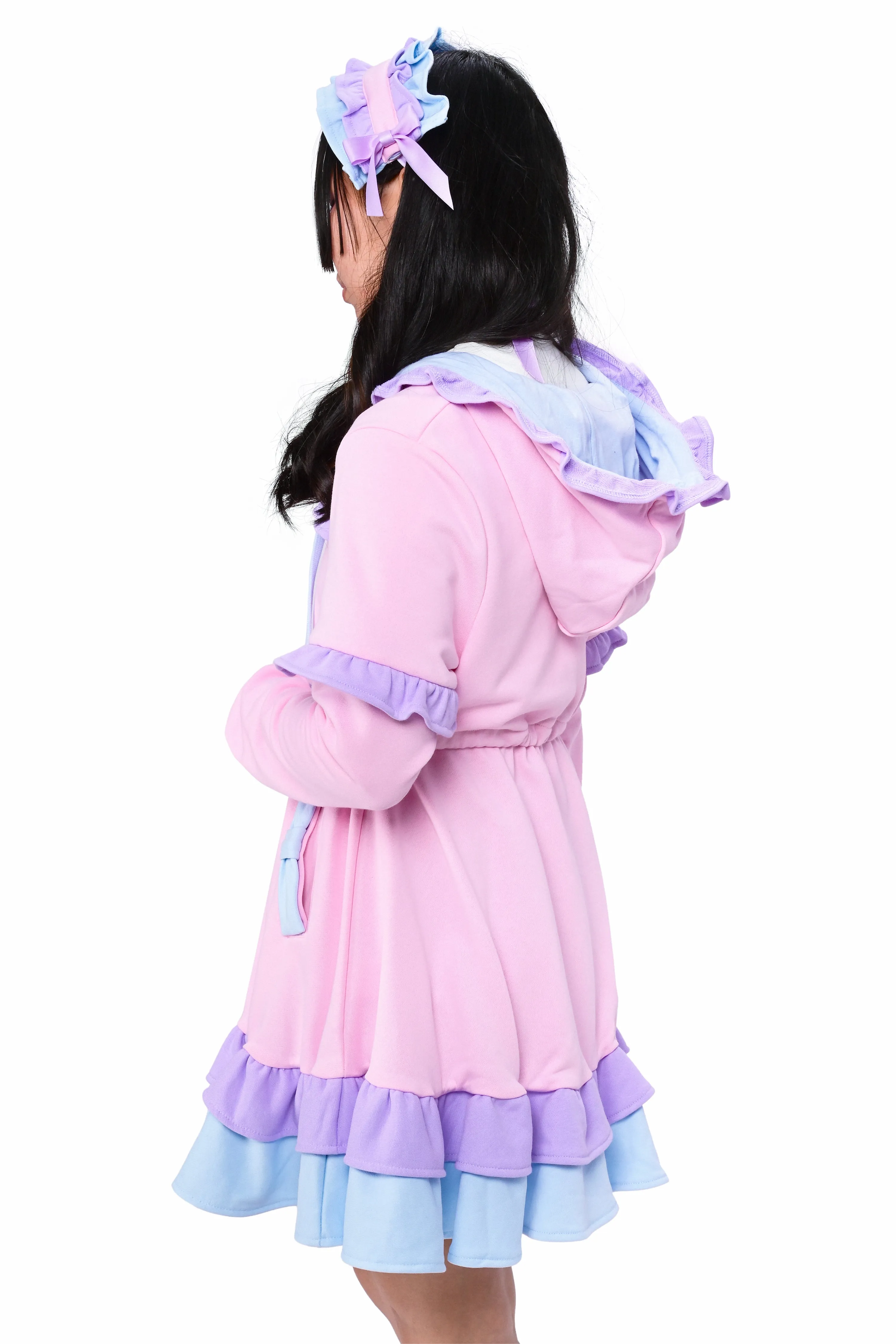 Daydream Hoodie Dress Set - Pink