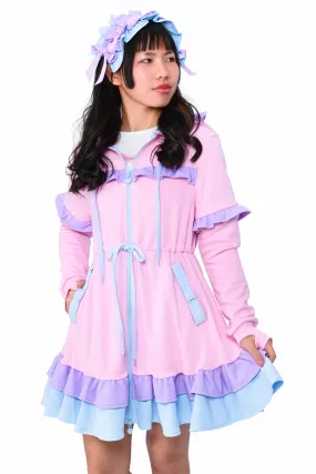 Daydream Hoodie Dress Set - Pink