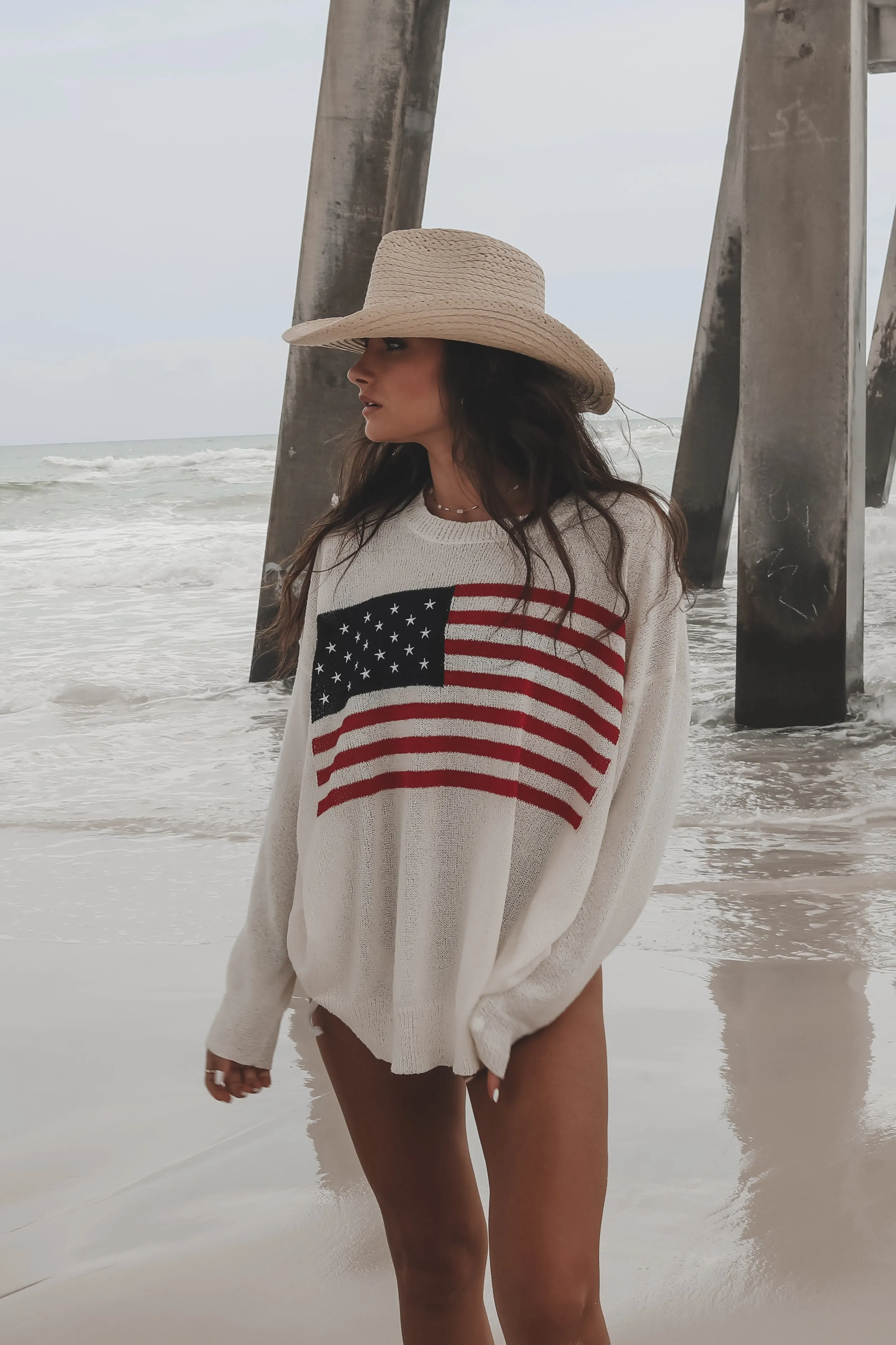 DEAL American Cutie Lightweight Flag Sweater