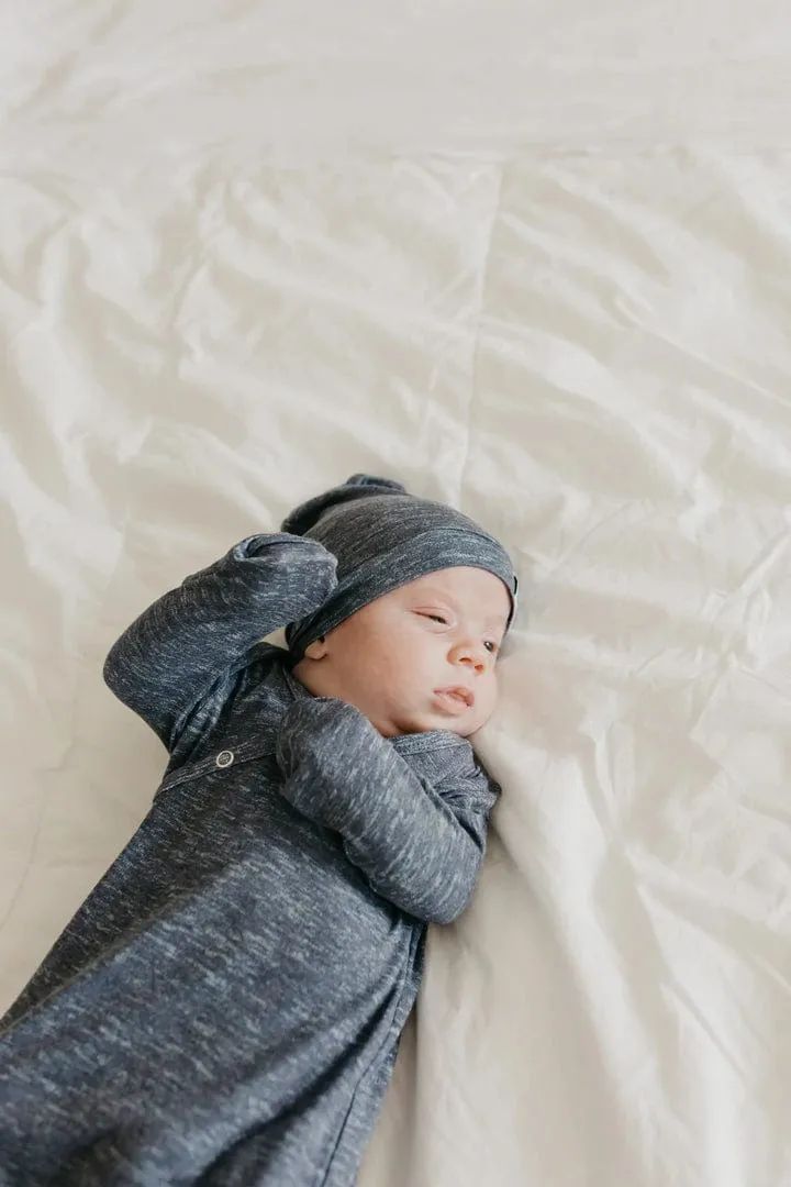 Denim Top Knot Hat