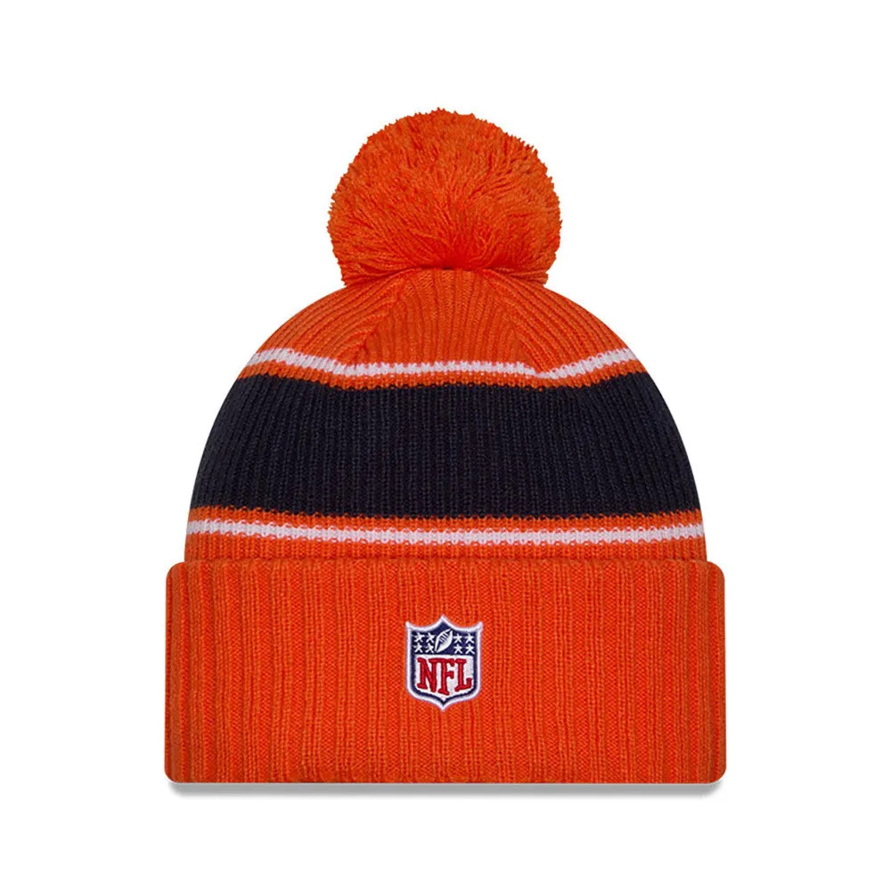 Denver Broncos New Era 2024 Sideline Sport Cuffed Knit Hat with Toque