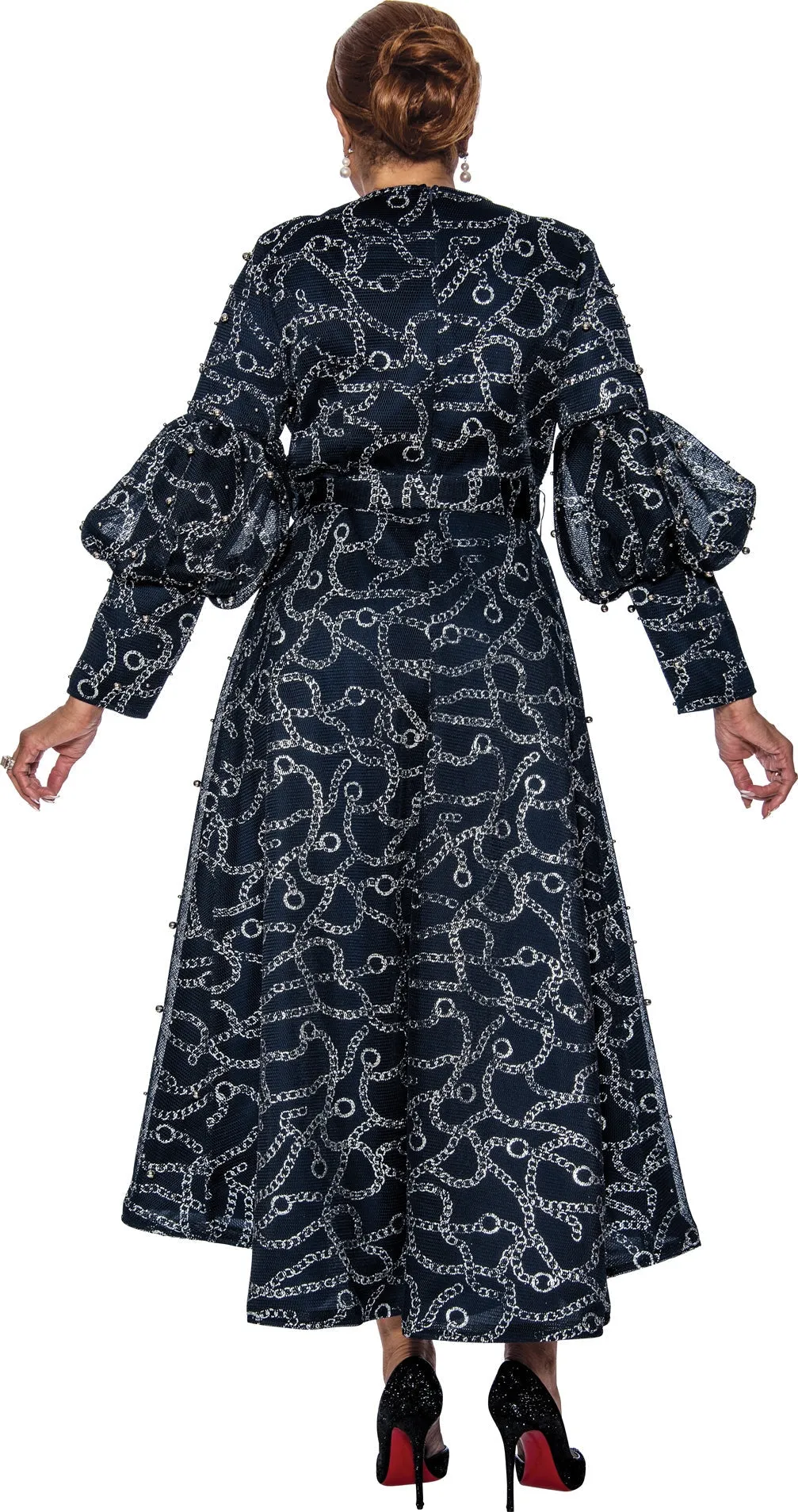 Dorinda Clark Cole Dress 5231-Navy