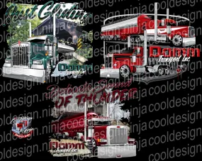 Double Truck Large T-Shirt Design