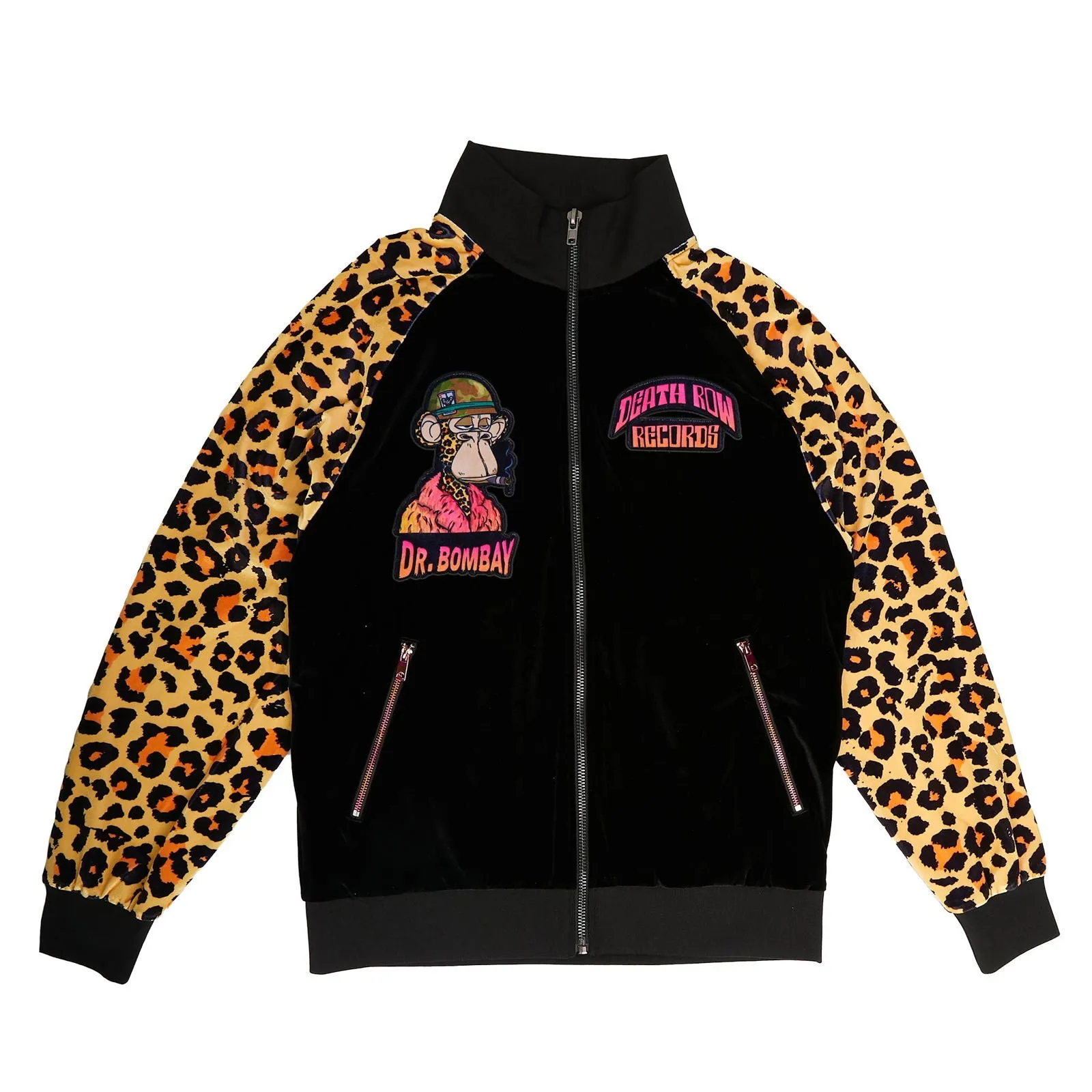 Dr. Bombay Leopard Velour Track Jacket