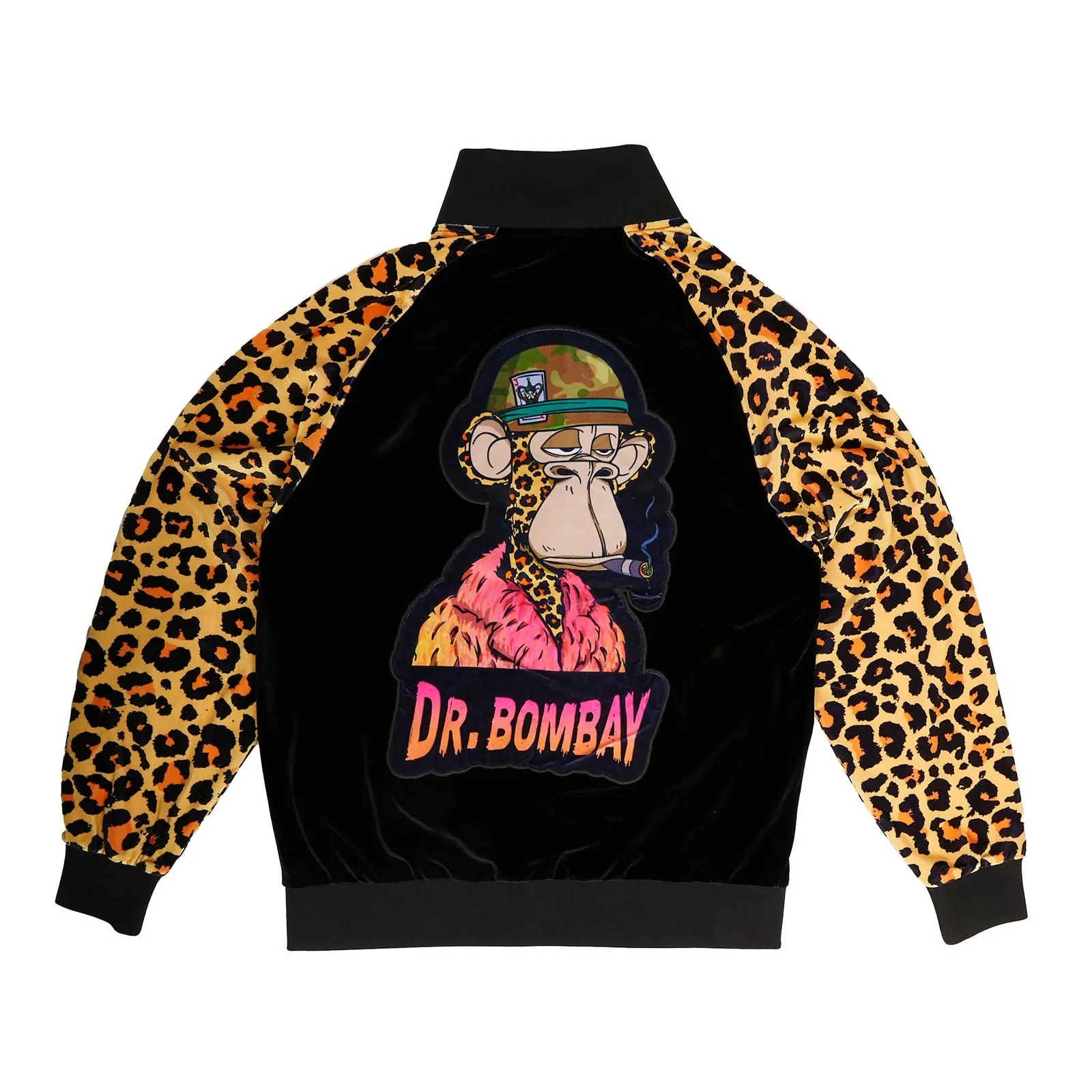 Dr. Bombay Leopard Velour Track Jacket