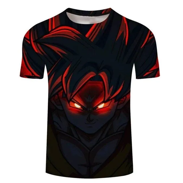 Dragon Ball Z Ultra Instinct God Son Goku Super Saiyan Men Tshirt 3D Printed Summer O-Neck Daily Casual Funny T shirt Plus Size