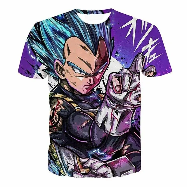 Dragon Ball Z Ultra Instinct God Son Goku Super Saiyan Men Tshirt 3D Printed Summer O-Neck Daily Casual Funny T shirt Plus Size