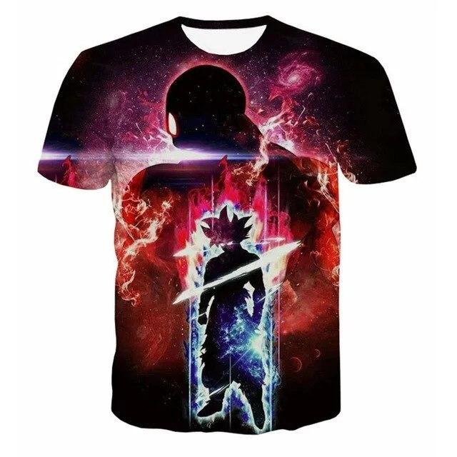 Dragon Ball Z Ultra Instinct God Son Goku Super Saiyan Men Tshirt 3D Printed Summer O-Neck Daily Casual Funny T shirt Plus Size