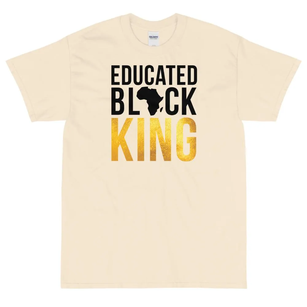 Educated Black King Short Sleeve Unisex T-Shirt