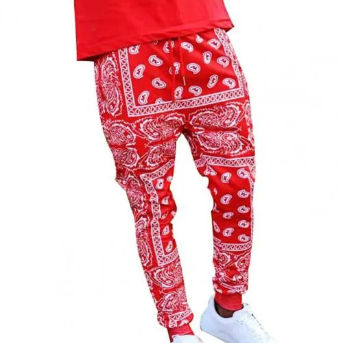 Fashion Printed Jogger Men Women Casual Pants Bandana Couple Jogging