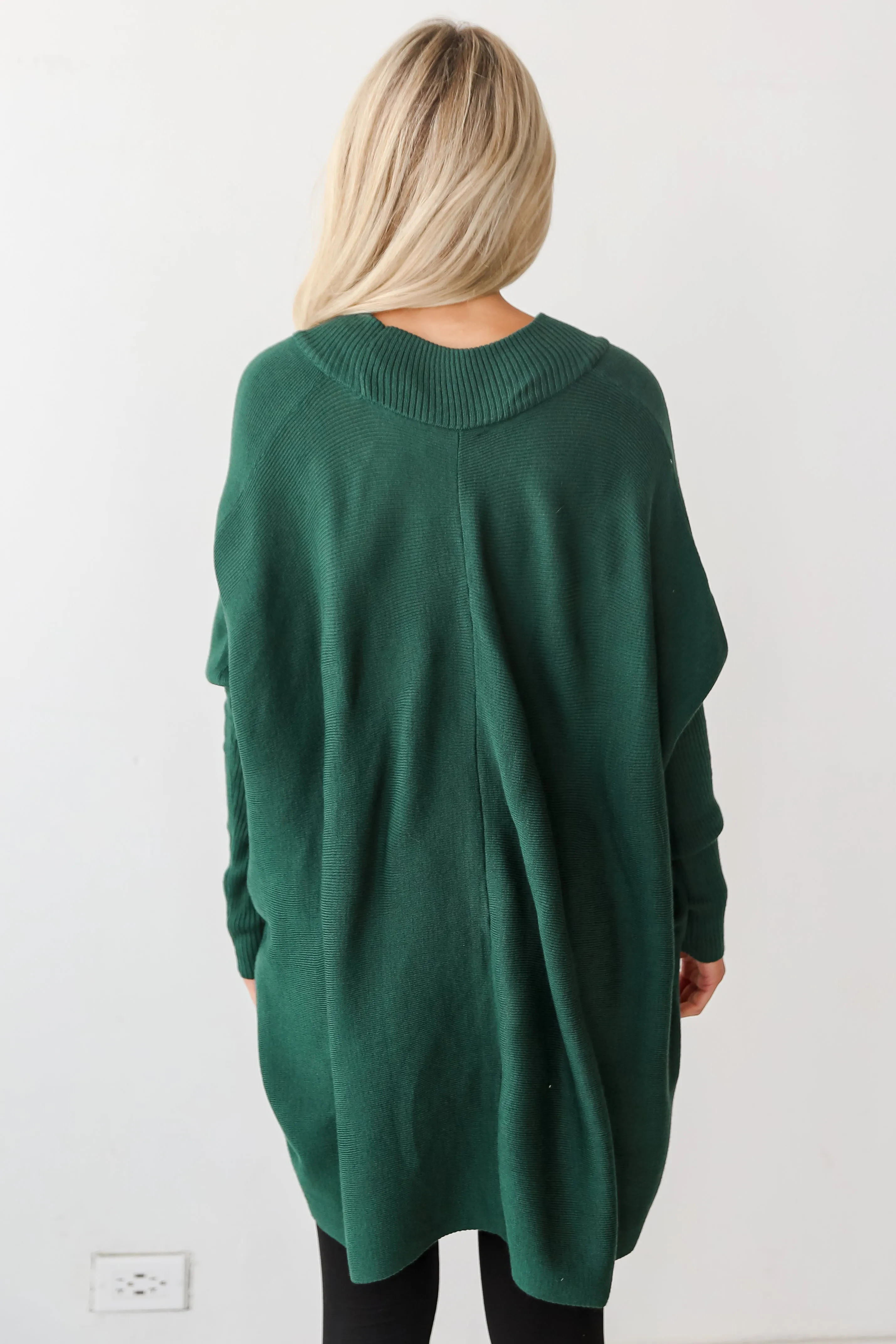 FINAL SALE - Fireside Favorite Green Oversized Sweater