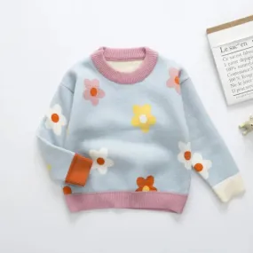 Fleur Girls' Sweater for Fall