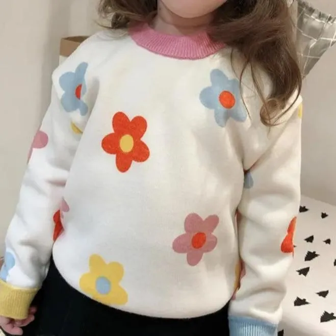 Fleur Girls' Sweater for Fall