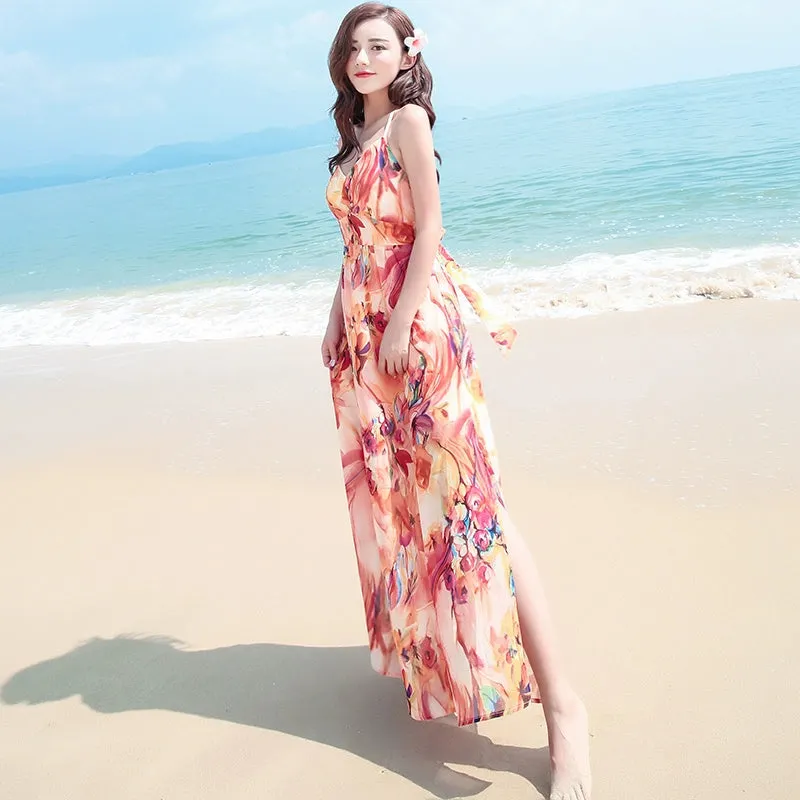 Floral Fairy Ankle Hainan Long Dress