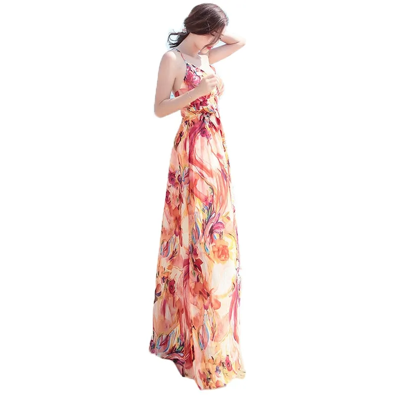 Floral Fairy Ankle Hainan Long Dress