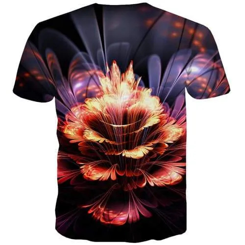 Galaxy T-shirt Men Psychedelic Tshirts Cool Floral Shirt Print Harajuku Tshirt Printed Gothic T shirts Funny Short Sleeve