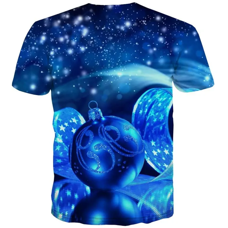 Galaxy T shirts Men Christmas Tshirt Printed Star Tshirts Novelty Party Tshirt Anime