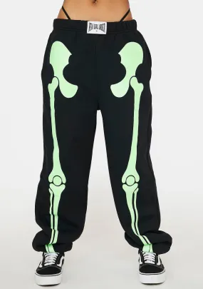 Glitter Skeleton Joggers