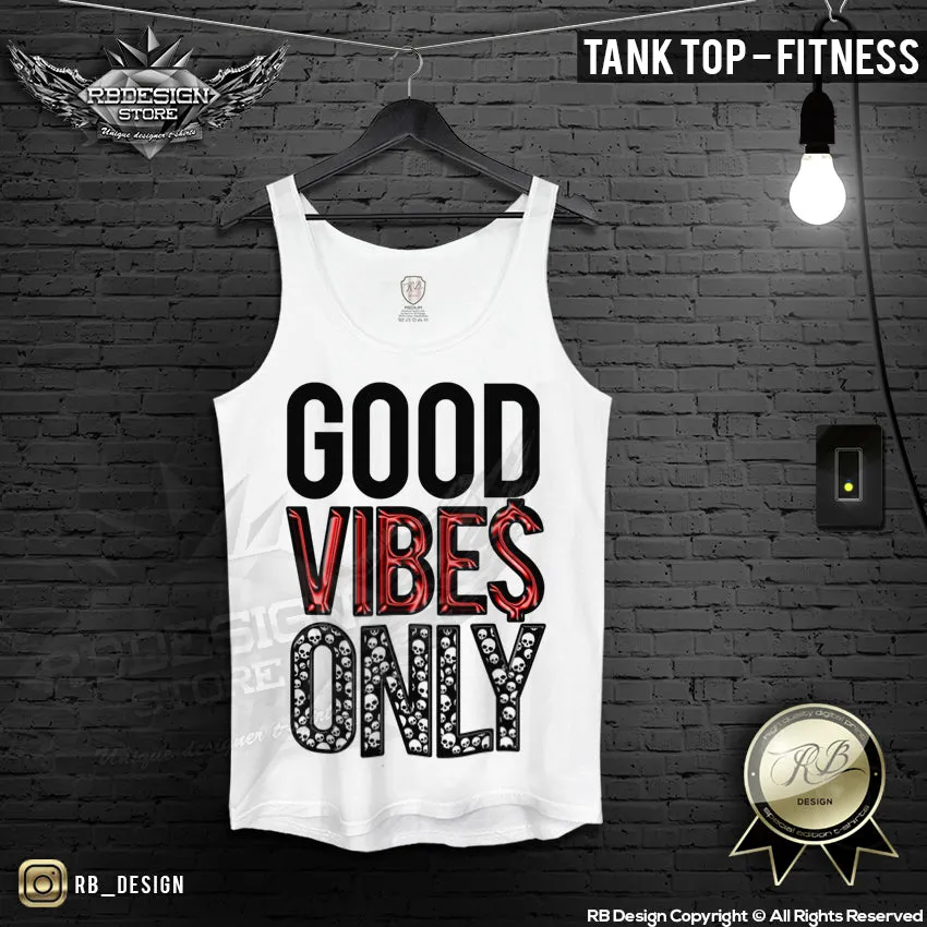 Good Vibes Only Mens T-shirt Cool Saying  RB Design Top MD723