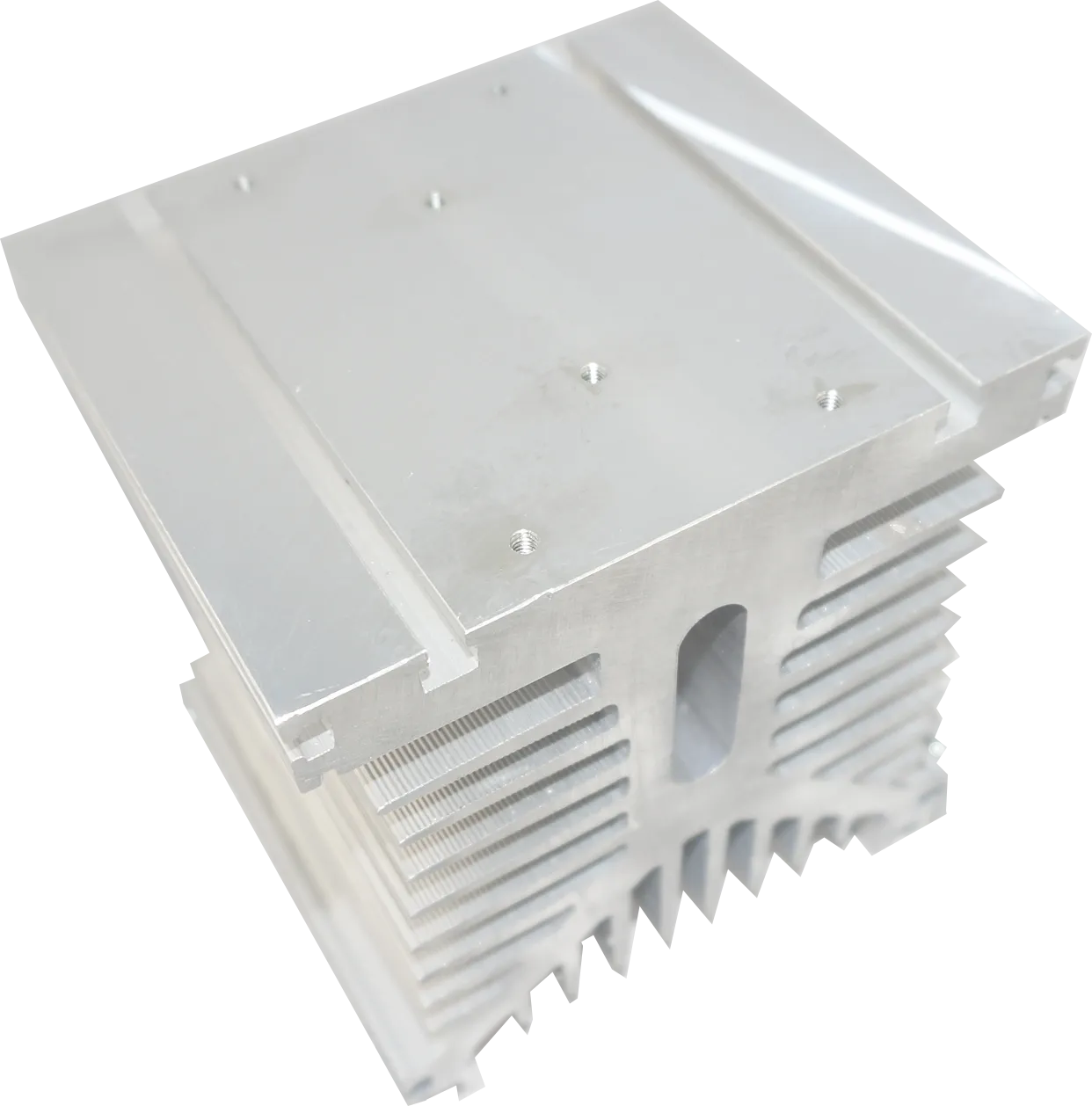 H31/110M-T, Heatsink 110mm, Milled, Drilled and Tapped for 3 Phase SSR with Thermal Overload, 0.5°C/Watt