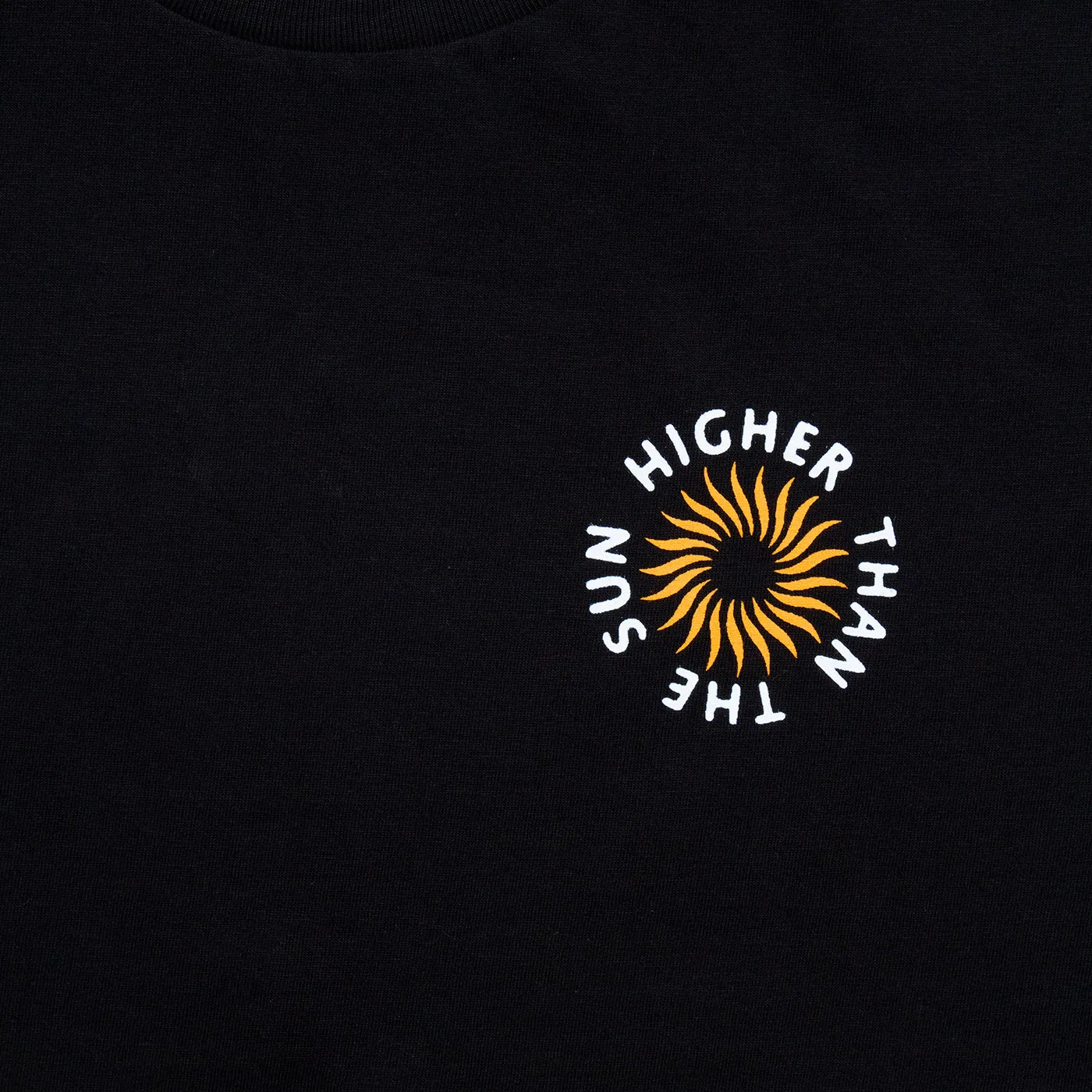 Higher Than The Sun Back Print - Tshirt - Black