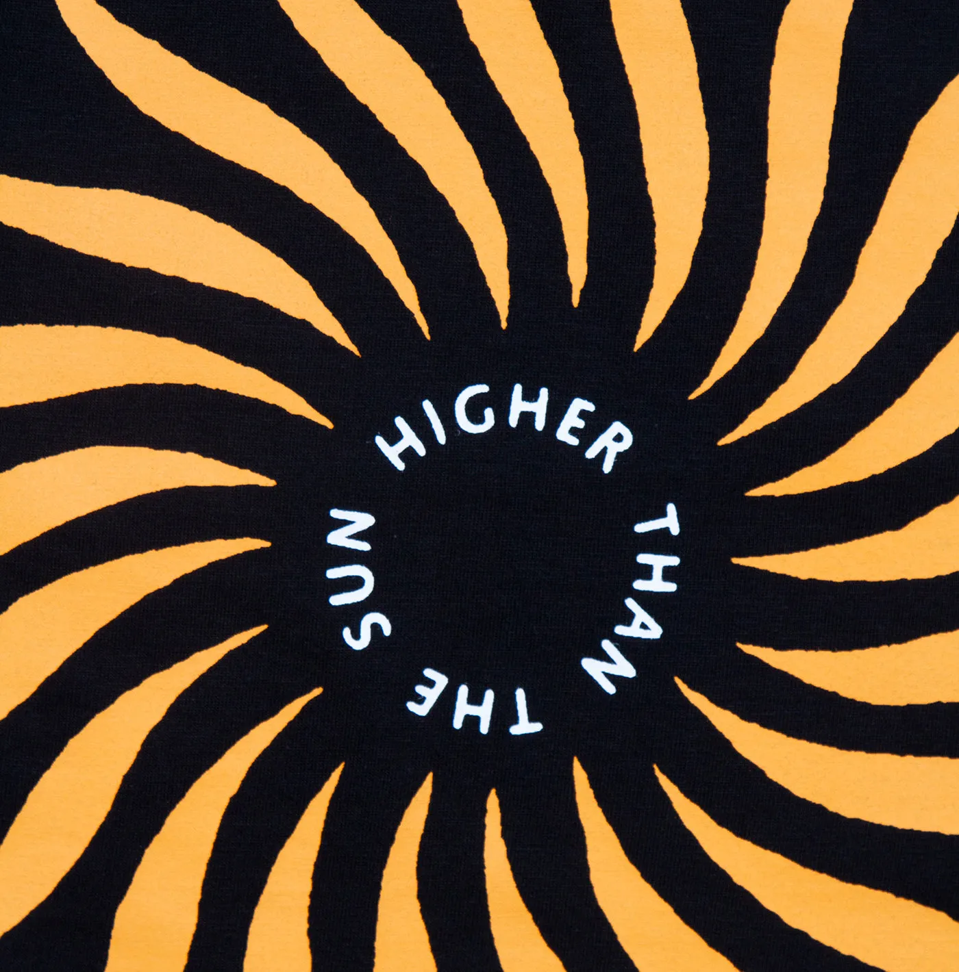 Higher Than The Sun Back Print - Tshirt - Black