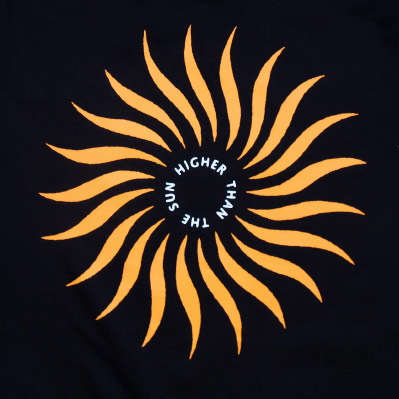 Higher Than The Sun Back Print - Tshirt - Black