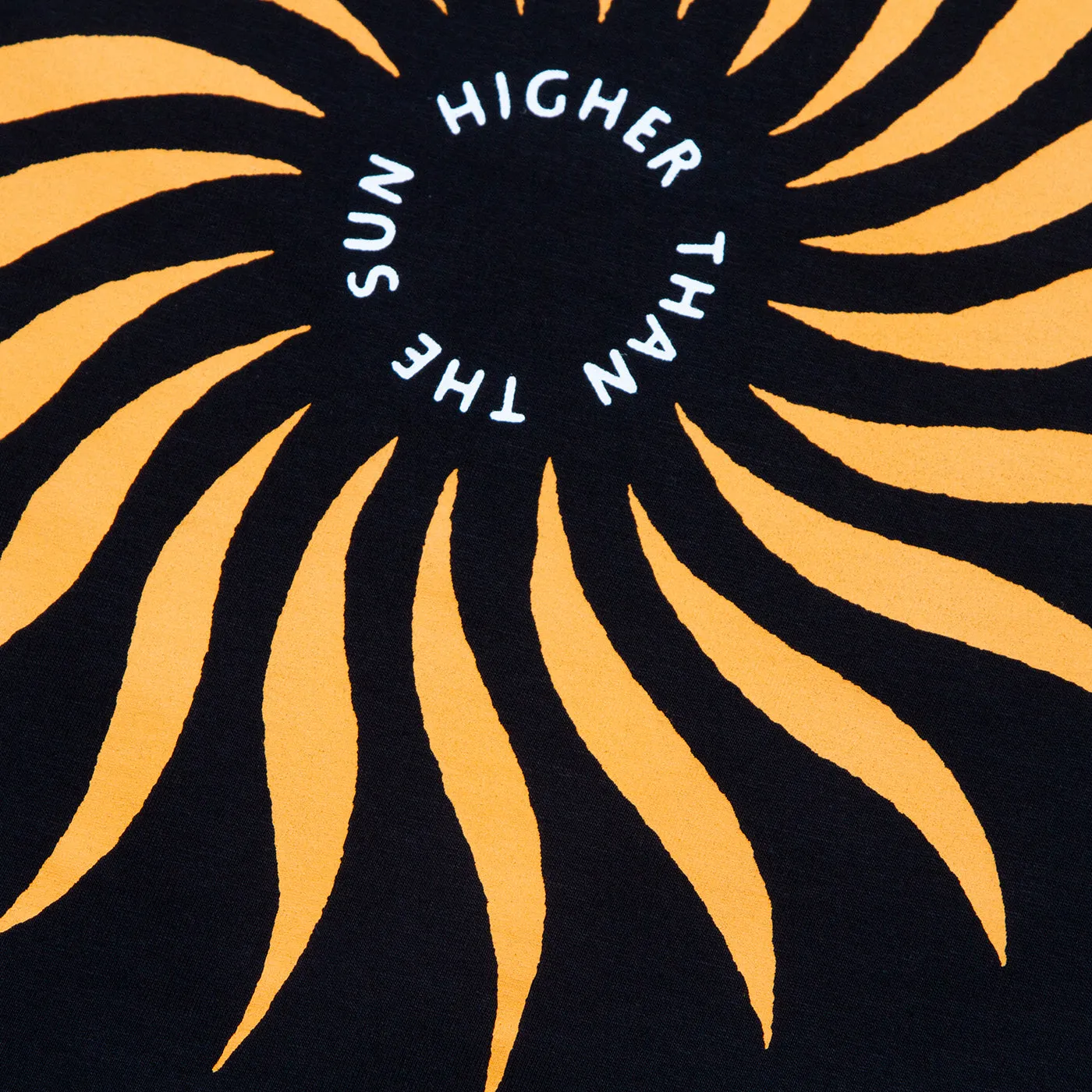 Higher Than The Sun Back Print - Tshirt - Black