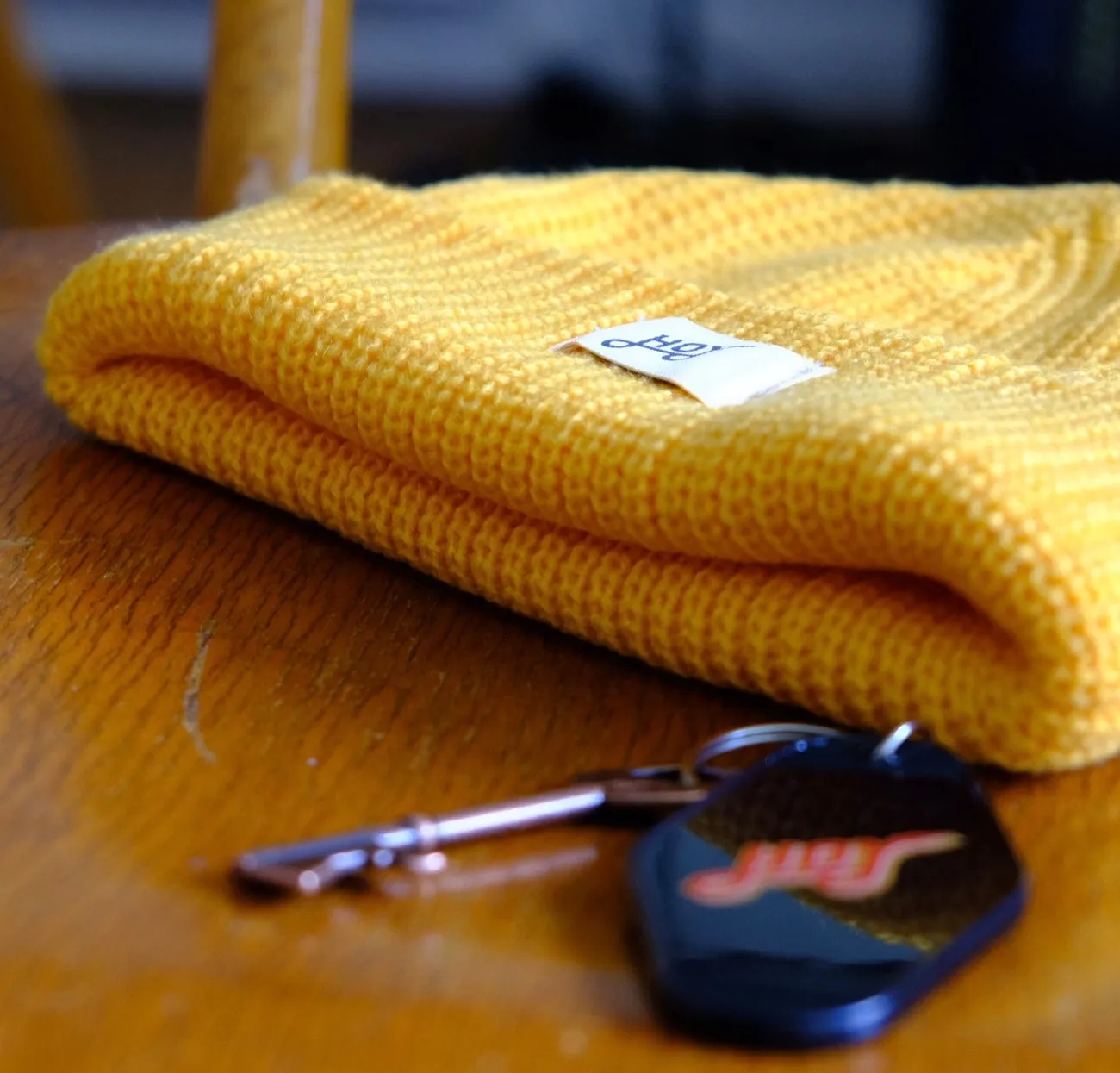 Hoy Diner Waffle Beanie - Yellow - Last One