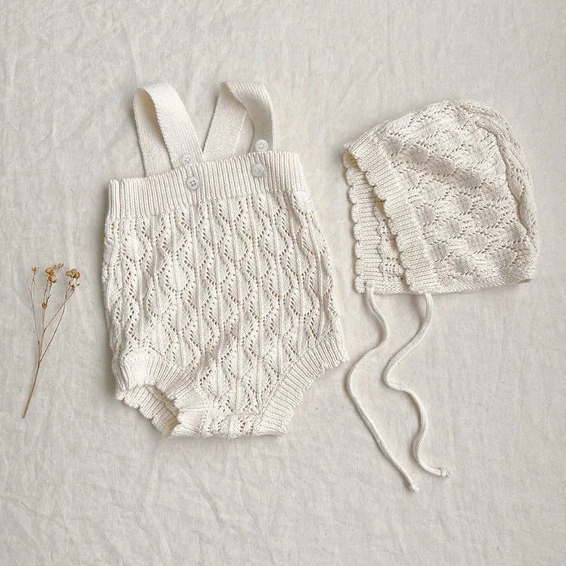 Infant Knit Bodysuits & Hat