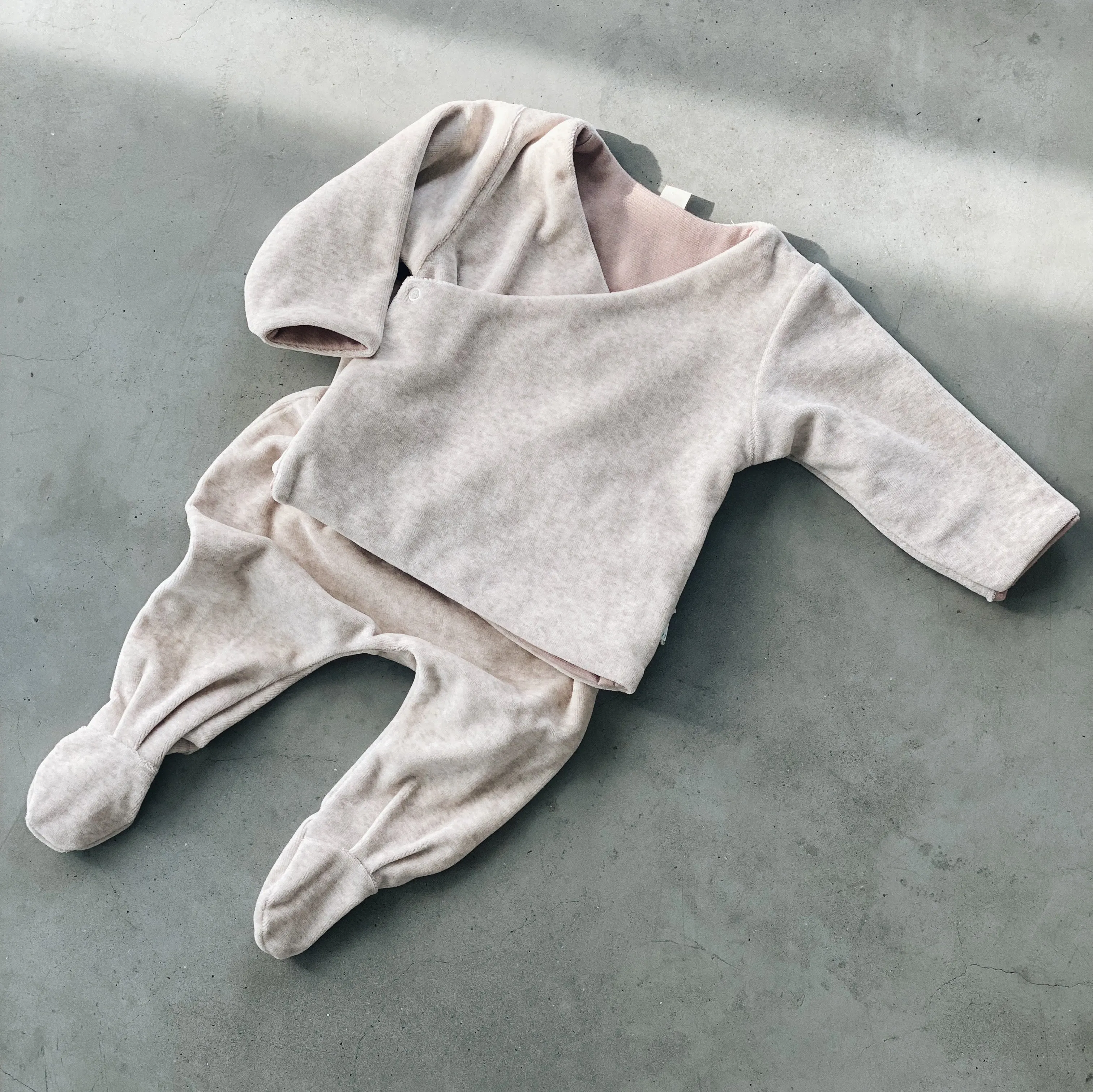 Jacket reversible style KIMONO velours