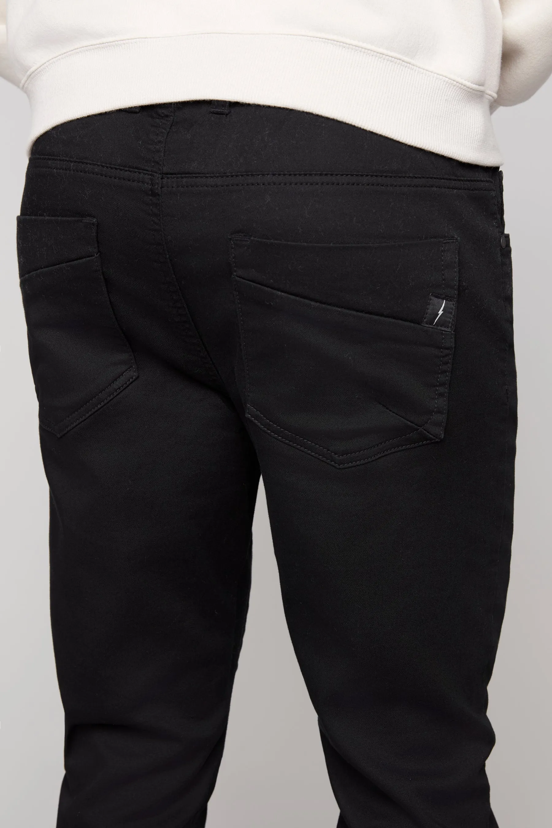 JAGGER - 5 Pocket Soft French Terry Classic Jogger - Black