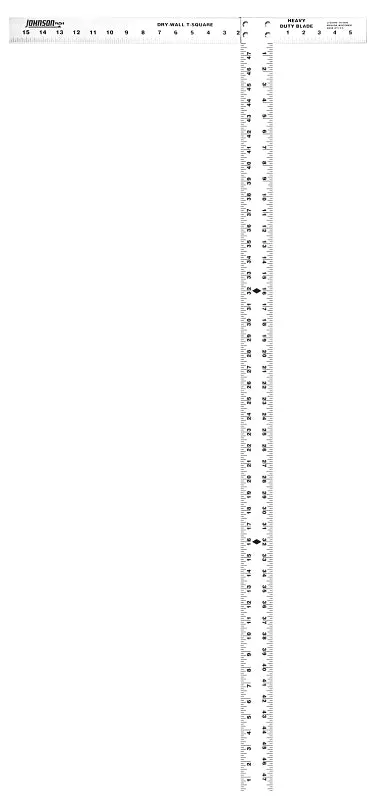 Johnson JTS54HD T-Square, SAE Graduation, Aluminum :EA: QUANTITY: 1