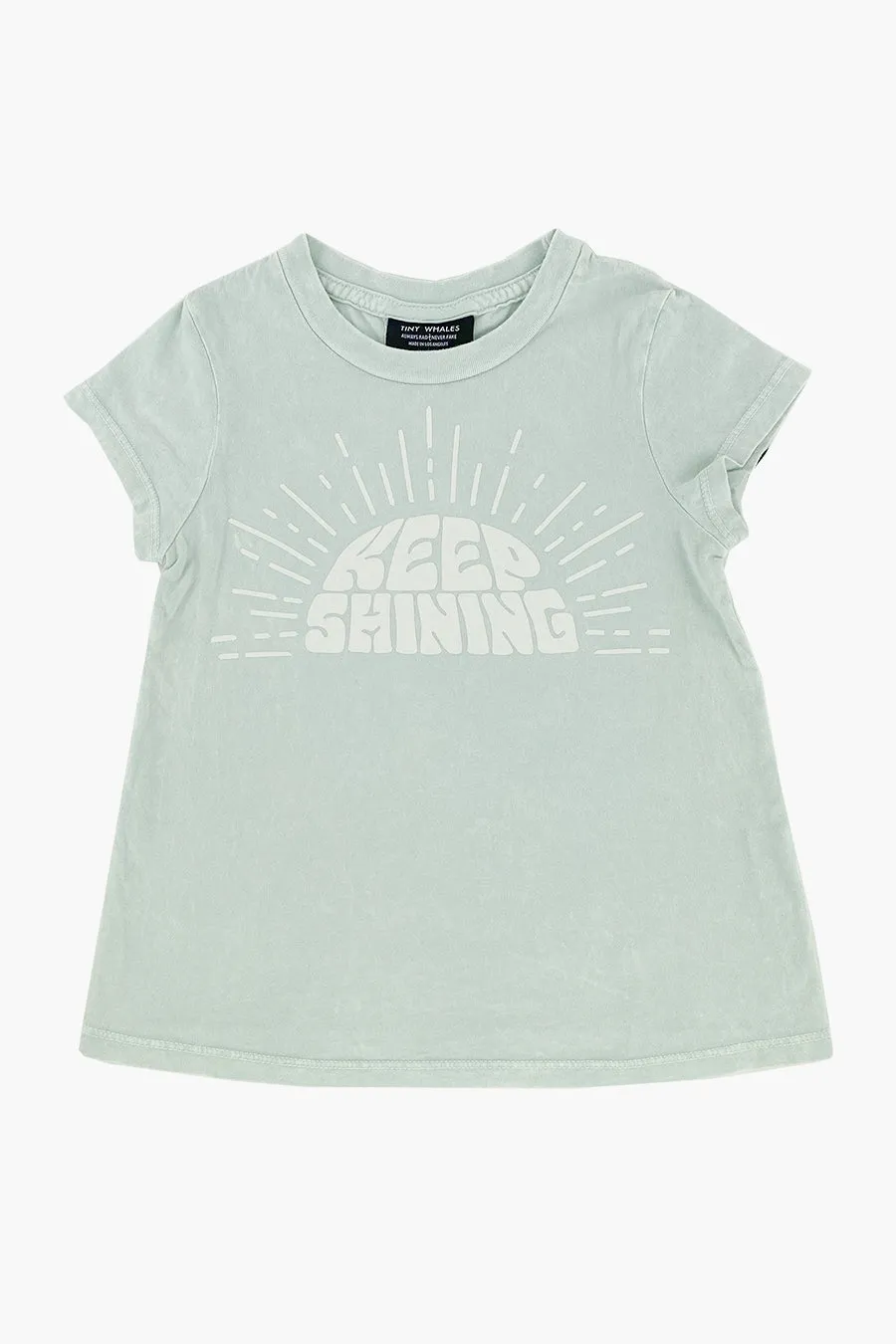 Kids T-Shirt Tiny Whales Keep Shining