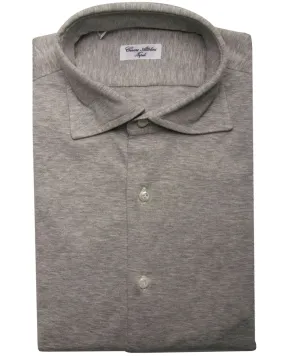 Light Grey Knit Dress Shirt