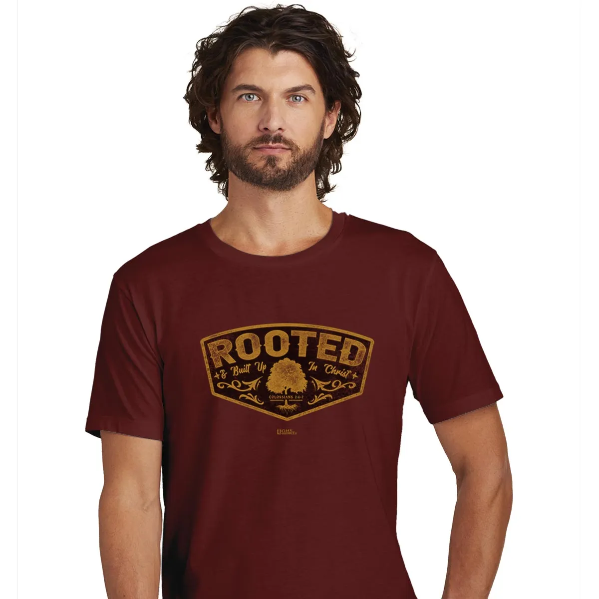 Light Source Mens T-Shirt Rooted Crest