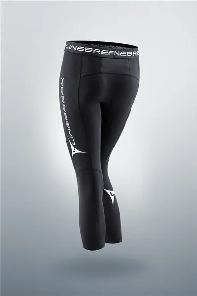 LINEBREAK WOMENS 7/8 COMPRESSION TIGHTS - BLACK