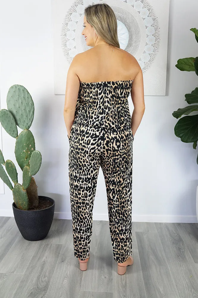 Long Jumpsuit "Leopard"