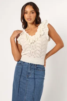 Lorrey Knit Top - Ivory