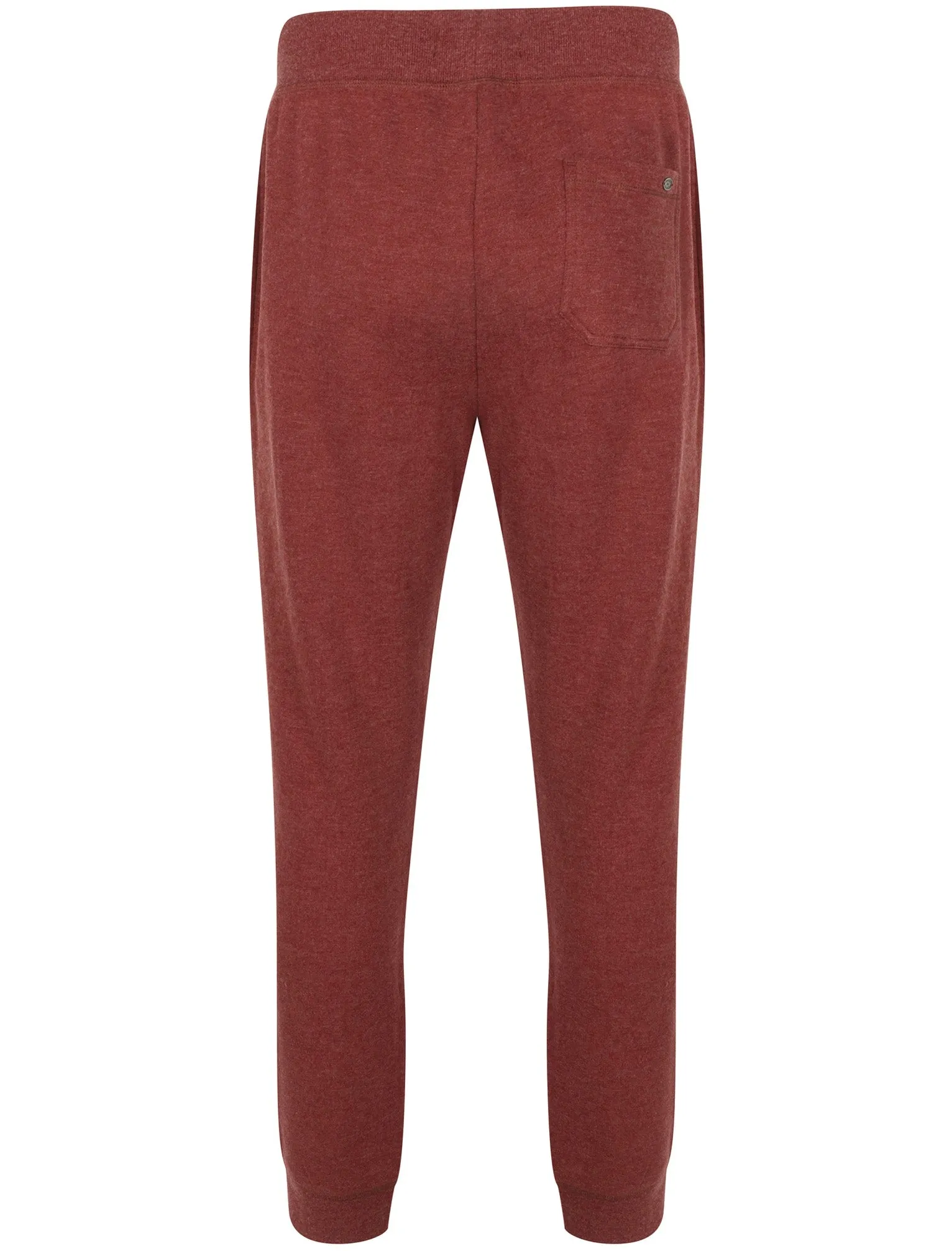 Marshaw Brush Back Fleece Joggers In Bordeaux Marl - Tokyo Laundry